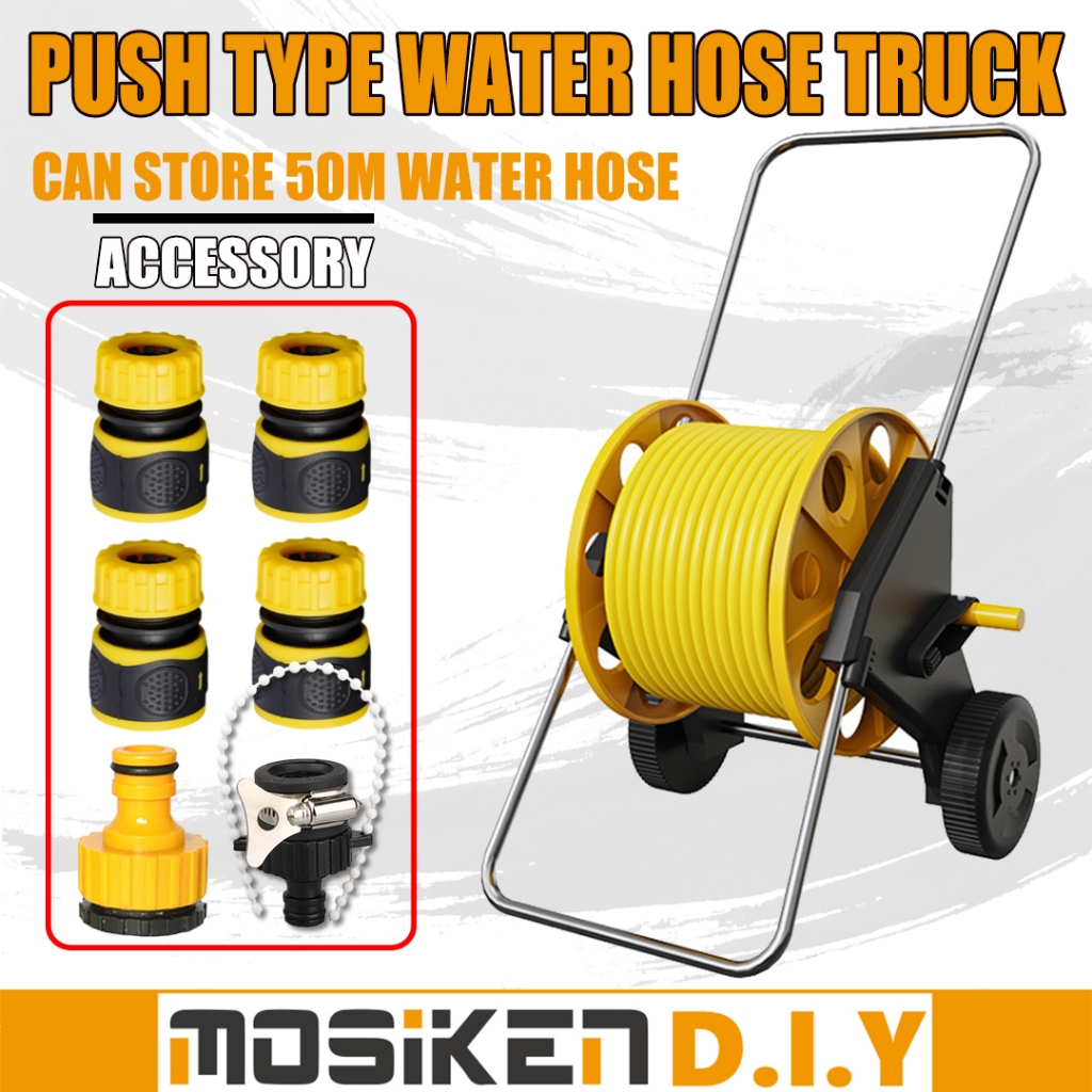 Garden Hose Reel, Portable And Durable 50m Water Hose Reel With