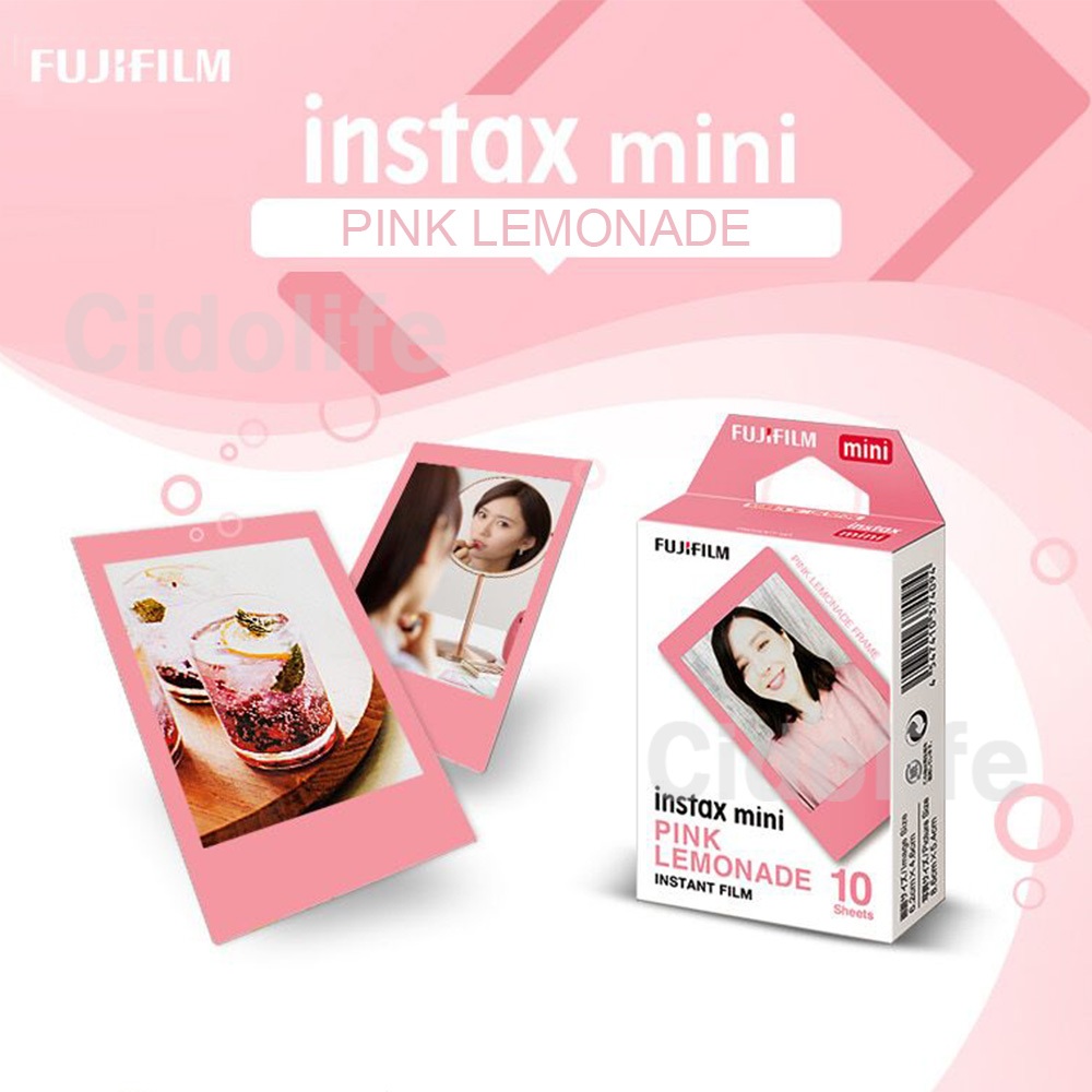 10 Sheets Fujifilm Instax Mini 11 mini9 Film Pink Lemonade Photo Paper for  Fuji instant camera 8/9/7s/11/25/50/70/90/sp-2 Photo paper | Shopee Malaysia