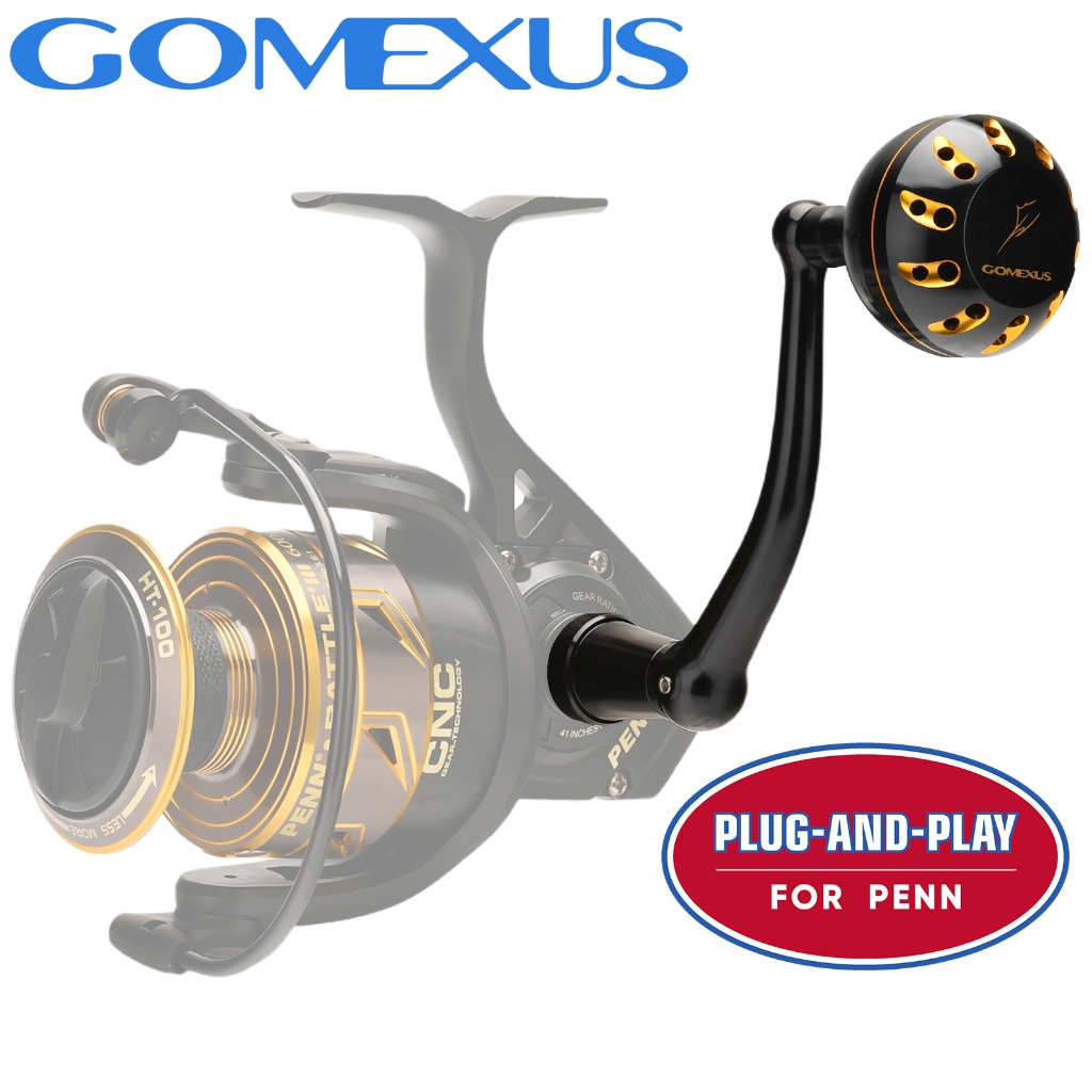 GOMEXUS Plug&Play Power Handle for Penn Pursuit III IV 5000-8000
