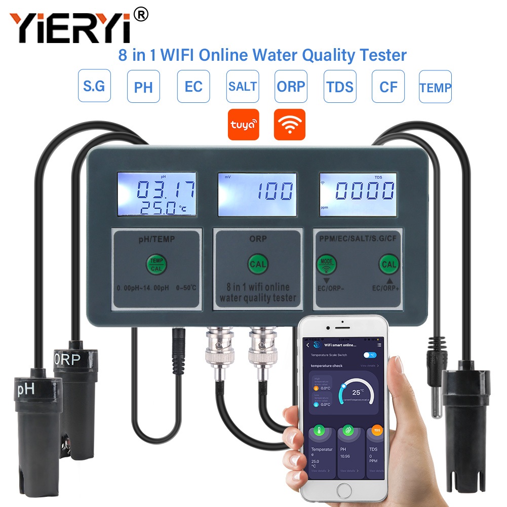 YIERYI Tuya Zigbee Wireless Soil Moisture Meter, Temperature