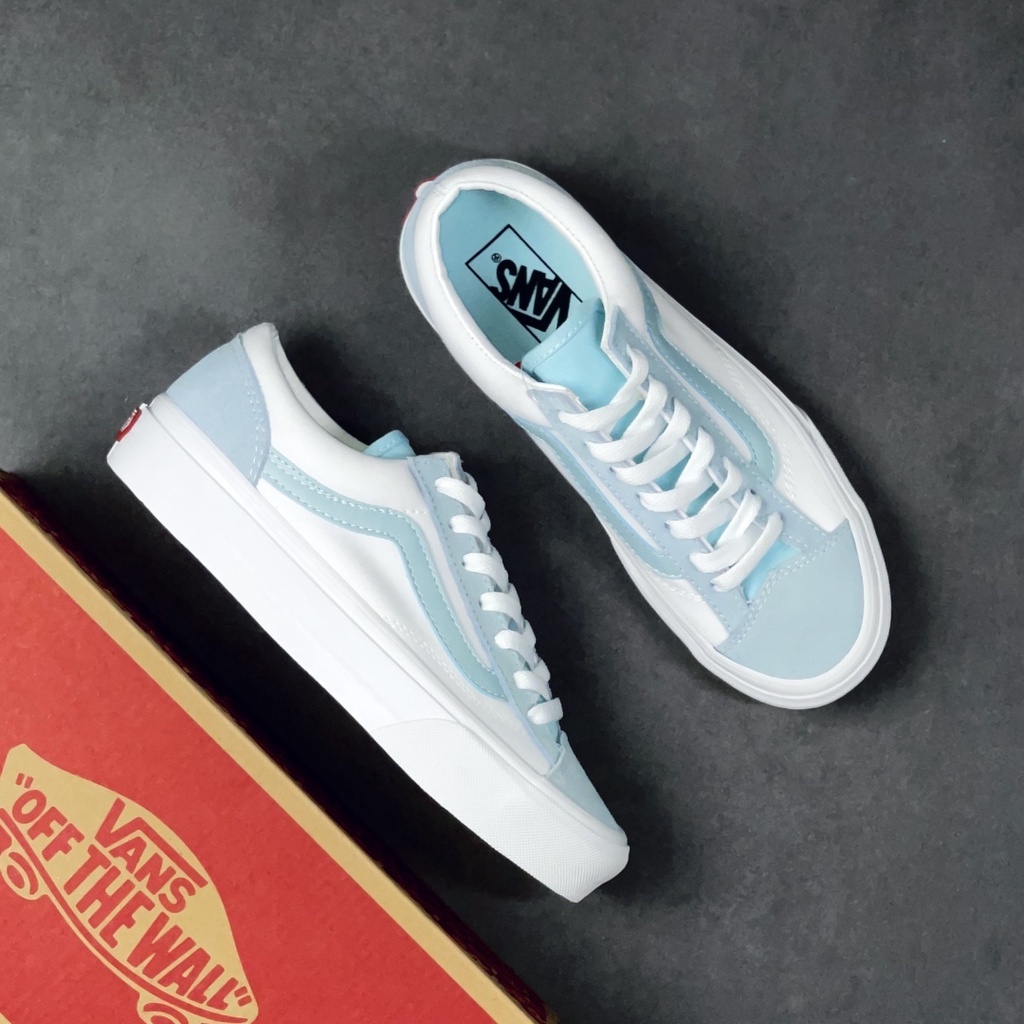 Mint blue vans sale