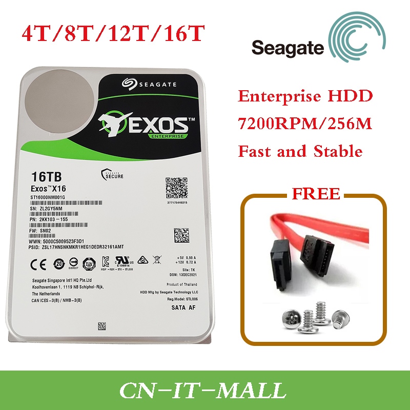 Seagate Enterprise Exos X16 3,5 10 To SATA3