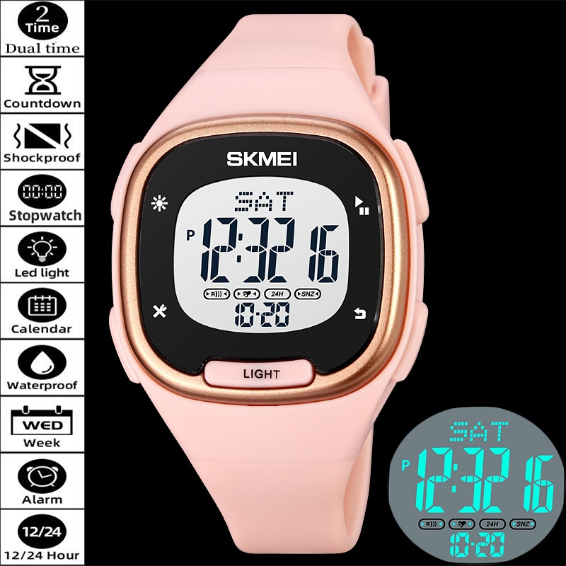 Waterproof digital clearance watch ladies