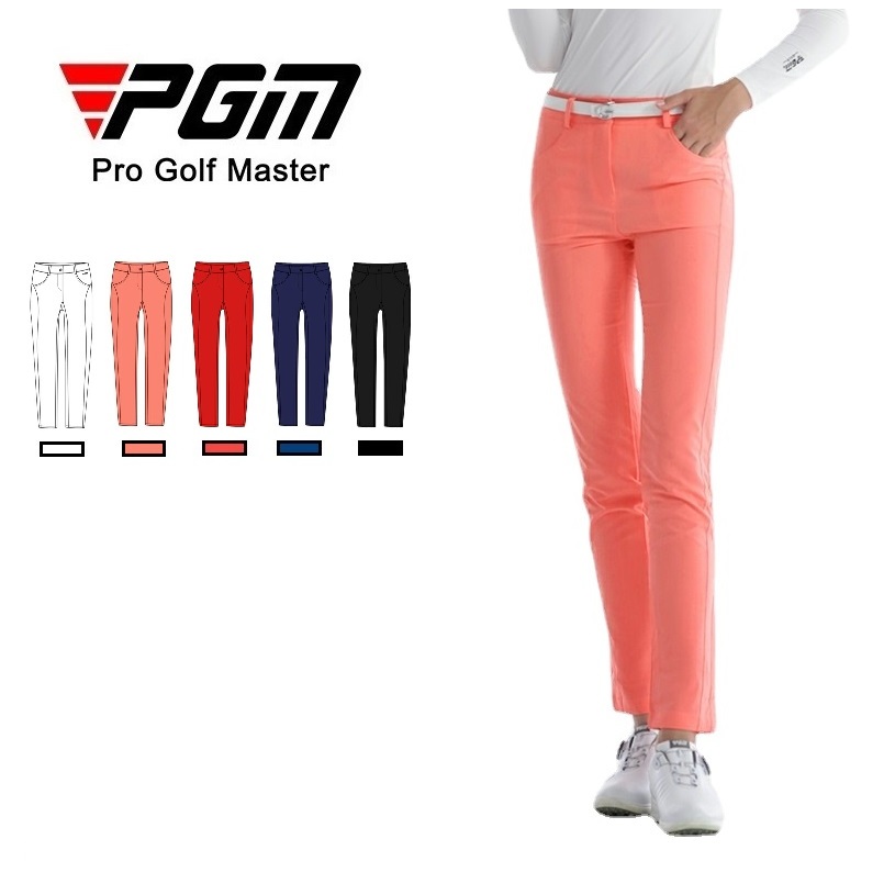 Pgm Golf Clothes Women High Elastic Golf Pants Slim Sports Trouser