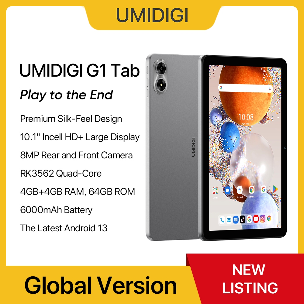 UMIDIGI G1 Tab Kids 4GB+64GB Android 13 WIFI 6 Tablet 6000mAh Parental  Controls