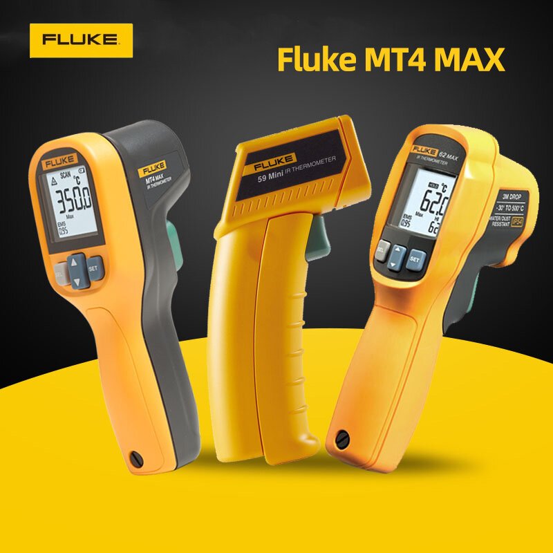 1PCS New Fluke 59 Handheld Laser IR Infrared Thermometer Gun Temperature  Meter T