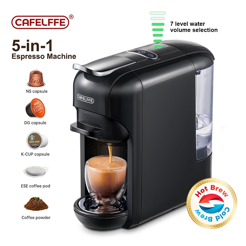 Coffee Maker for Single Pods, HiBREW 5-in-1 Espresso Machine for Kcup*/Nes*  Original/DG*/ESE Pod/Espresso Powder Compatible, Col - AliExpress