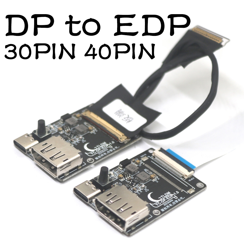 DP to edp 4K 120HZ turn board DIY monitor 4K driver board 2k 1080 0.5  spacing for portable monitor
