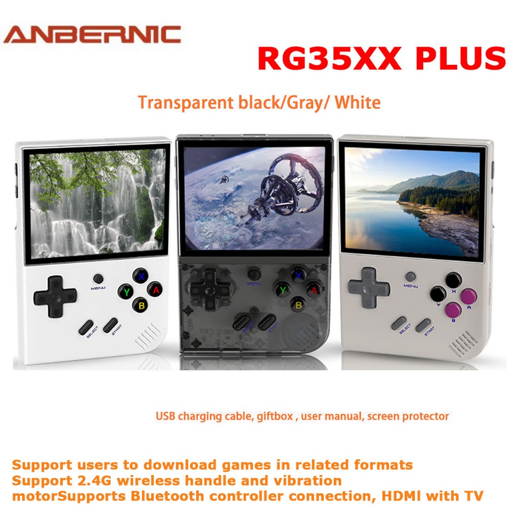 ANBERNIC RG35XX H RG35XX PLUS Linux Portable Game Classic Games Retro  Player Handle Portable 5G Wifi Console HDMI Bluetooth PSP - AliExpress