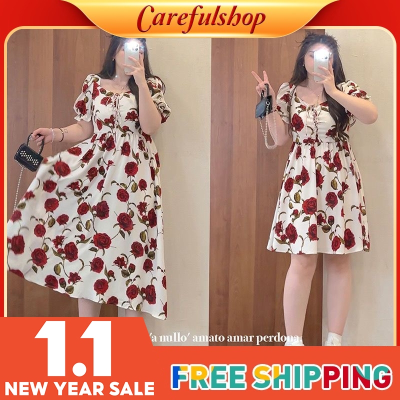 4XL 150KG Plus Size Chubby Dress For Girl Women Korean Style Fashion 2022  New Design Casual Loose And Simple Waist A-Line Skirt