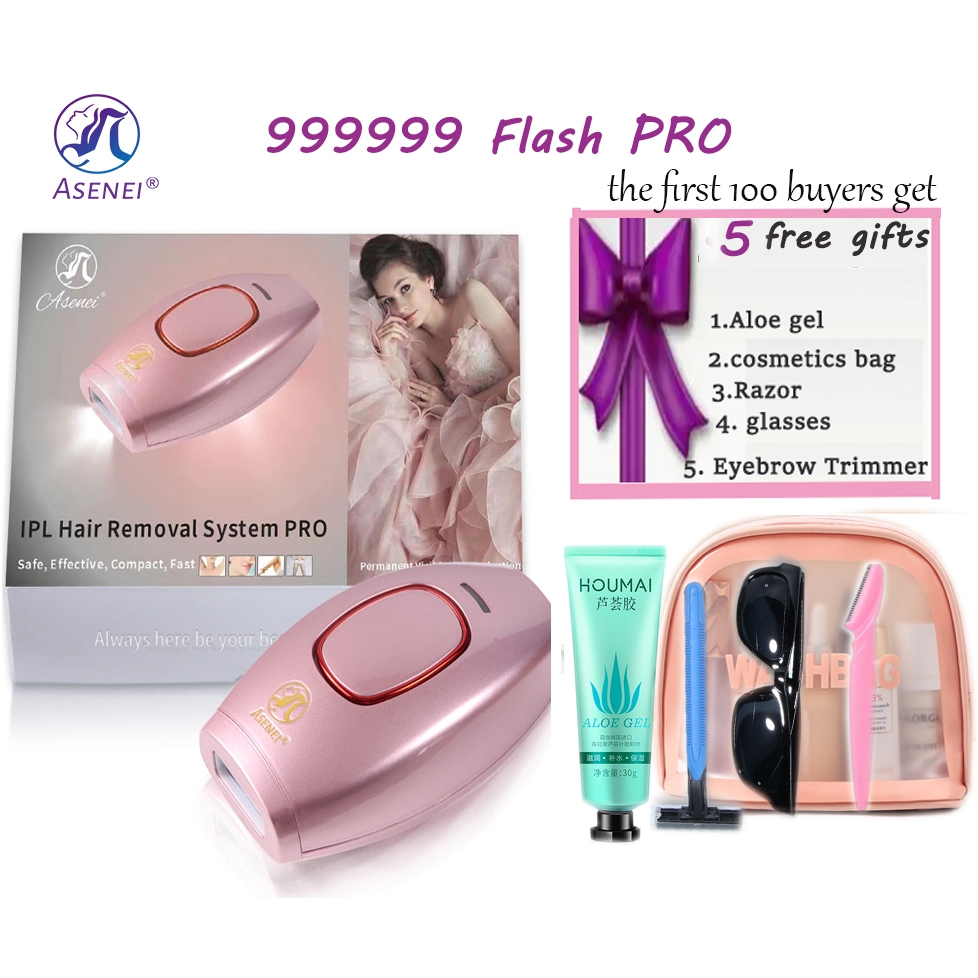 At-Home IPL Hair Removal for Women and Men,Laser Hair Removal 99,999  Flashes Painless Hair Remover for Facial Legs Arms Armpits Whole Body  Treatment WHITE