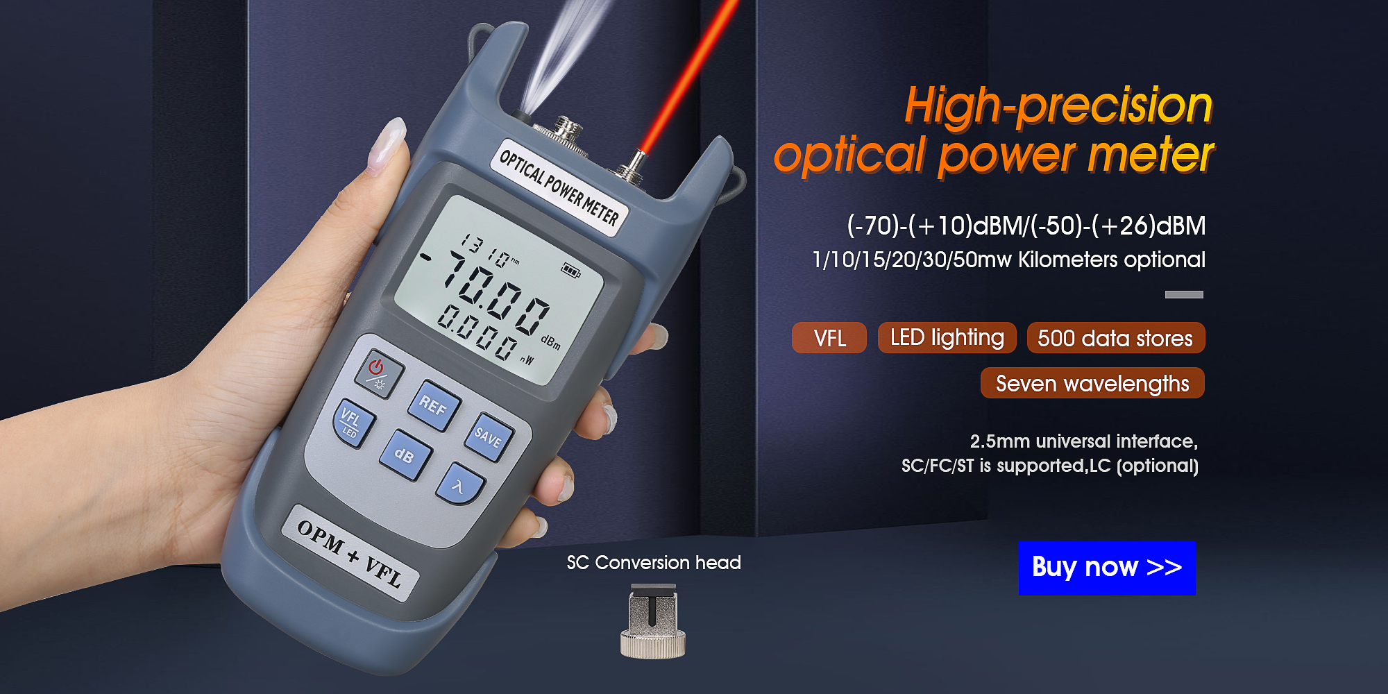 1mw -Livraison gratuite laser fibre optique rechargeable 50mw VFL