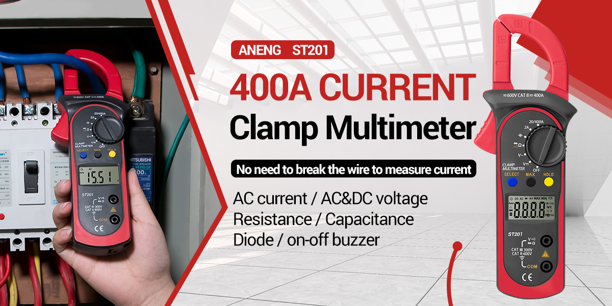 ANENG ST201 Clamp Ammeter Digital Multimeter Capacimeter