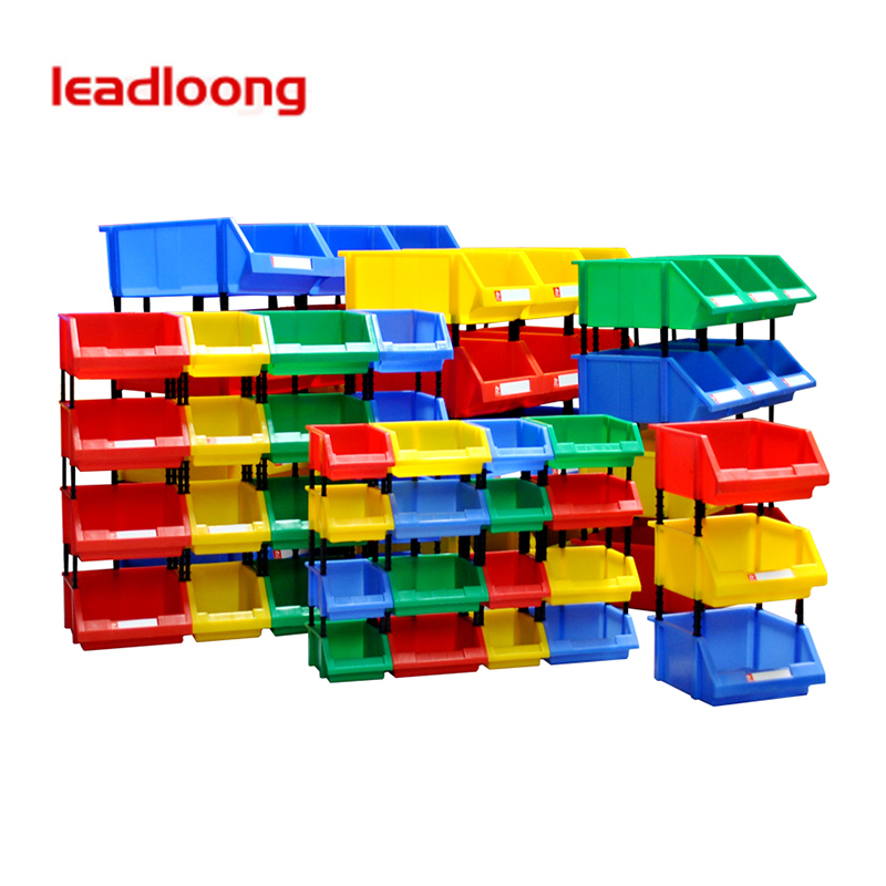 LEADLOONG V1 13.5X10.5X7.6CM Plastic Storage Bin Hanging Stacking