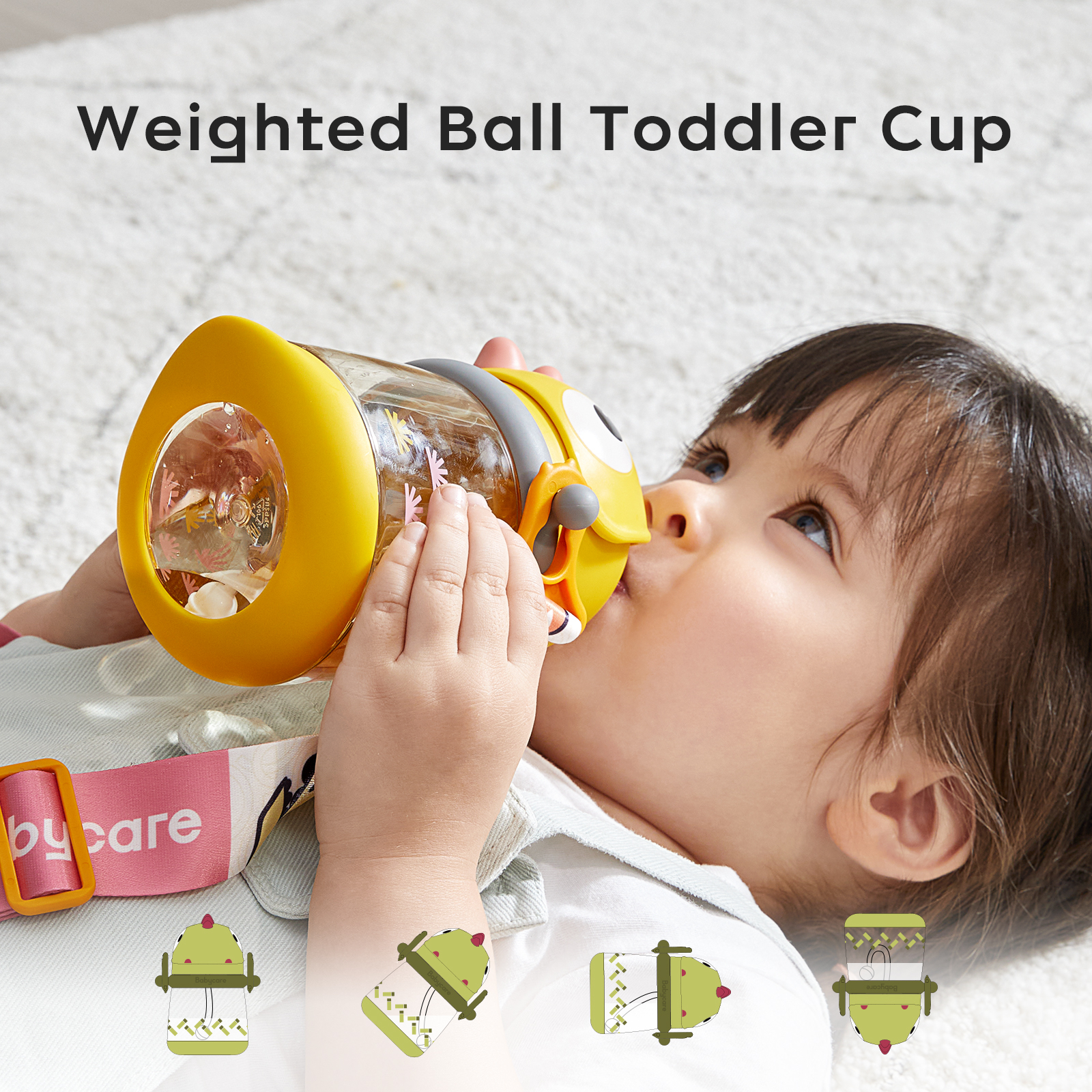 Bc Babycare Official Sippy Cup for Baby, No Spill Windmill Sippy