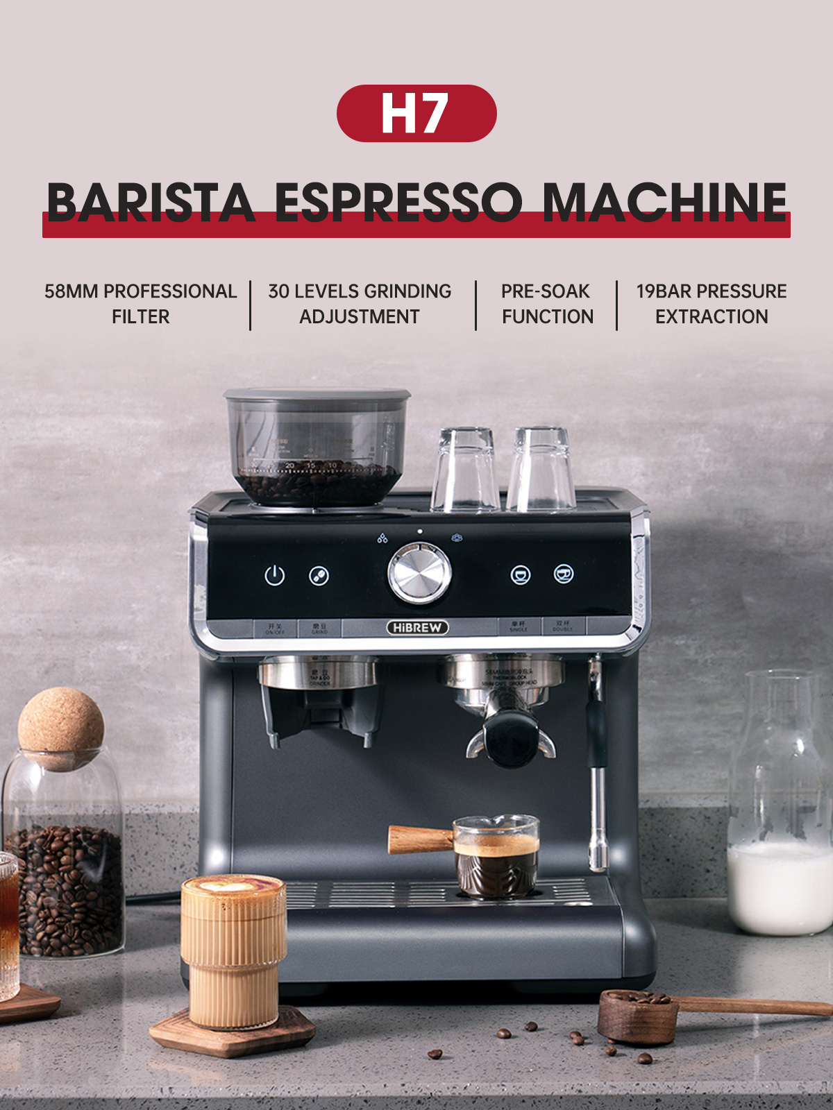 LED 7 Volume Multiple Capsule Coffee Maker Hot/Cold Dolce Gusto Milk  Nespresso Capsule ESE Pod Ground Coffee 15Bar 3 in 1 - AliExpress
