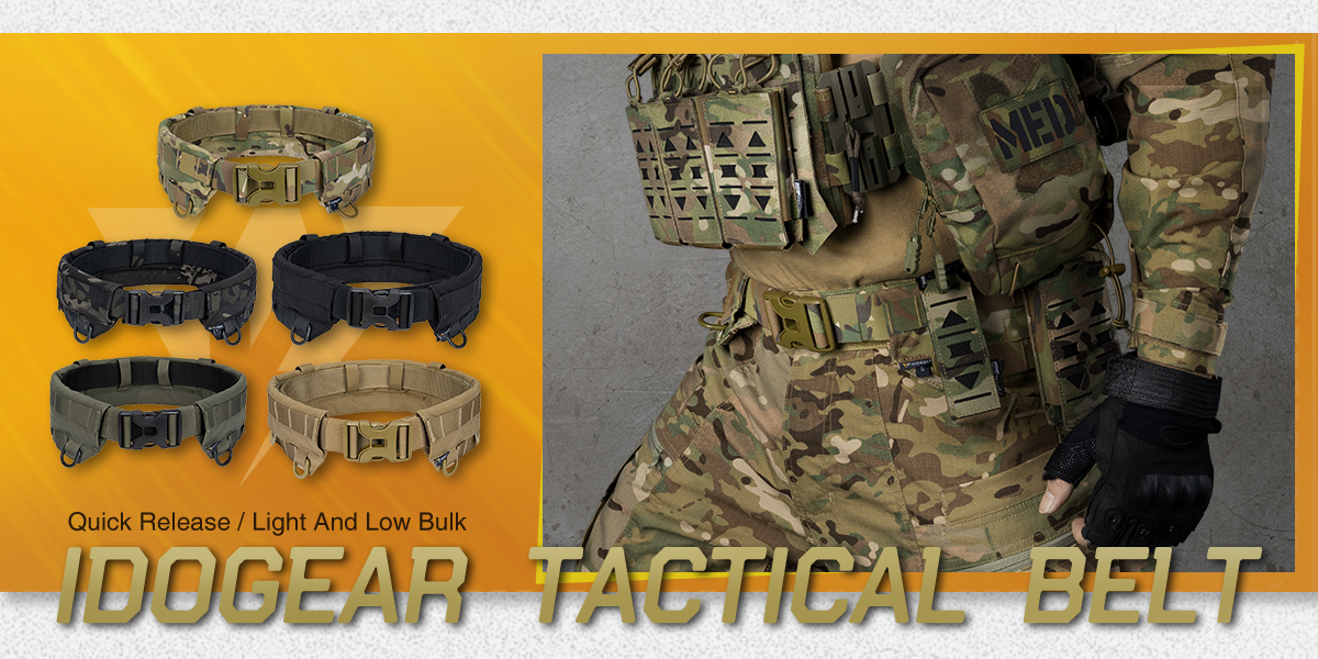 IDOGEAR Tactical Belt MOLLE Military Belt Modular Rigger's Belt