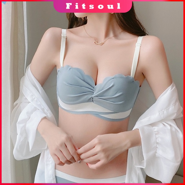 Invisible Strapless Underwear Gathered Non-slip Silicone Breast Patch Sexy  Show Chest Large Wedding Dress Lace Bra Female - AliExpress