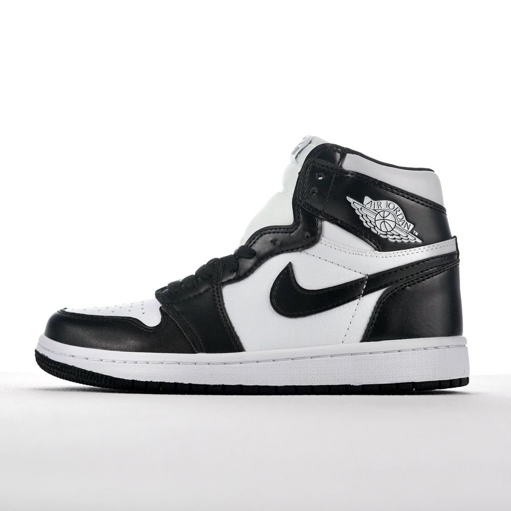 Nike AIR JORDAN 1 White Black High-Top All-Match Couple Fashion