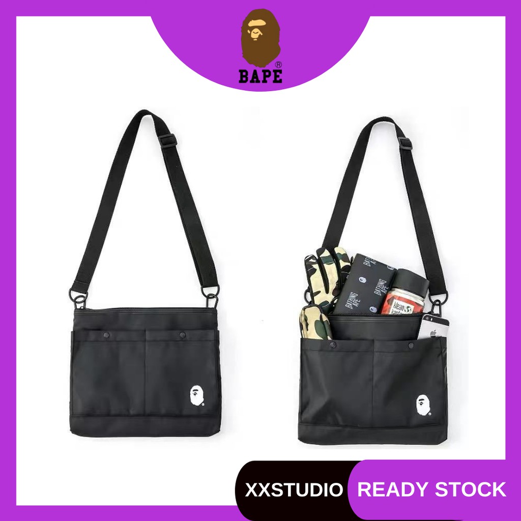 Bape nylon cheap sling bag