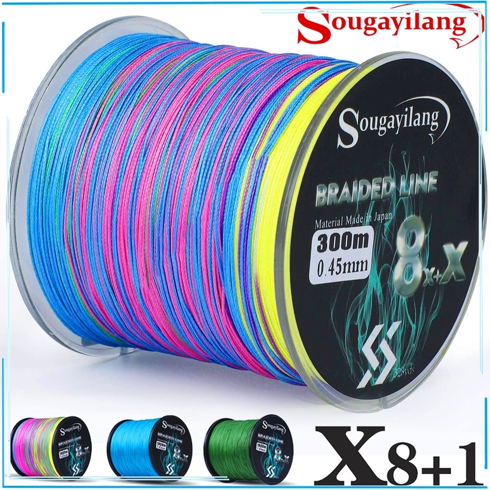 500M 9 Strands Braided Fishing Line Tali Pancing Strong Abrasion Fishing  Lines Dyneema Braided PE Fishing Wires