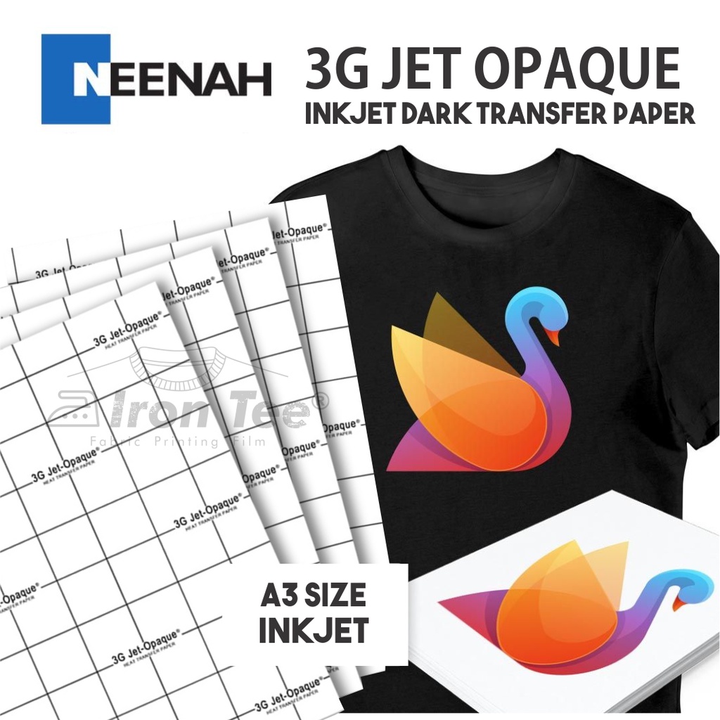 Uniprint Cavite - 3G Jet Opaque Heat Transfer Paper (A4,A3) - Dark Transfer  Paper A4 - Dark Transfer Paper A3 - Light Transfer Paper A4 WE GIVE  DISCOUNT FOR BULK ORDERS!! Also