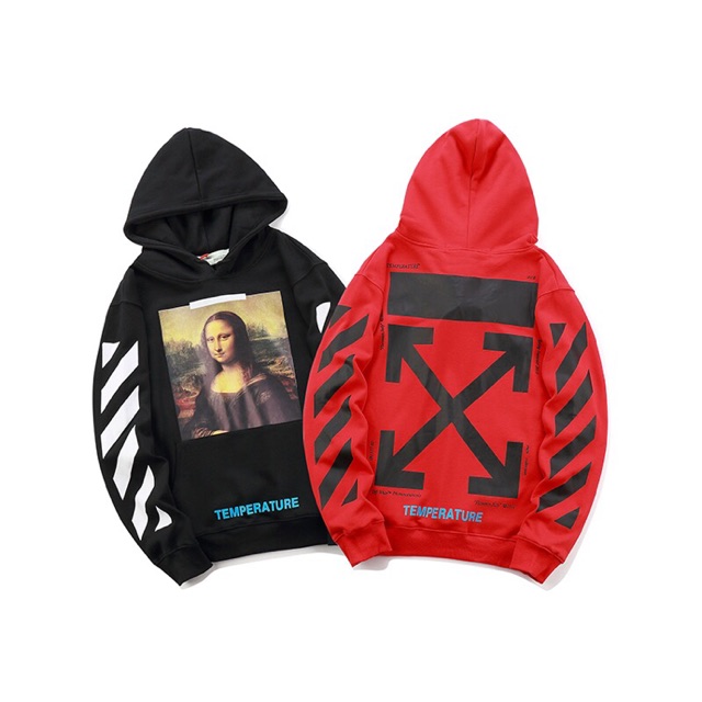 Off white hoodie mona lisa fake best sale