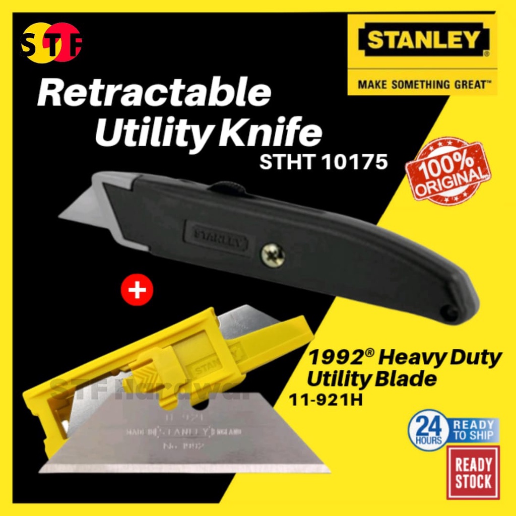 STANLEY Original 6-1/8 Retractable Utility Knife (10-175) ( STHT10175 ) /  11921 BLADE ONLY