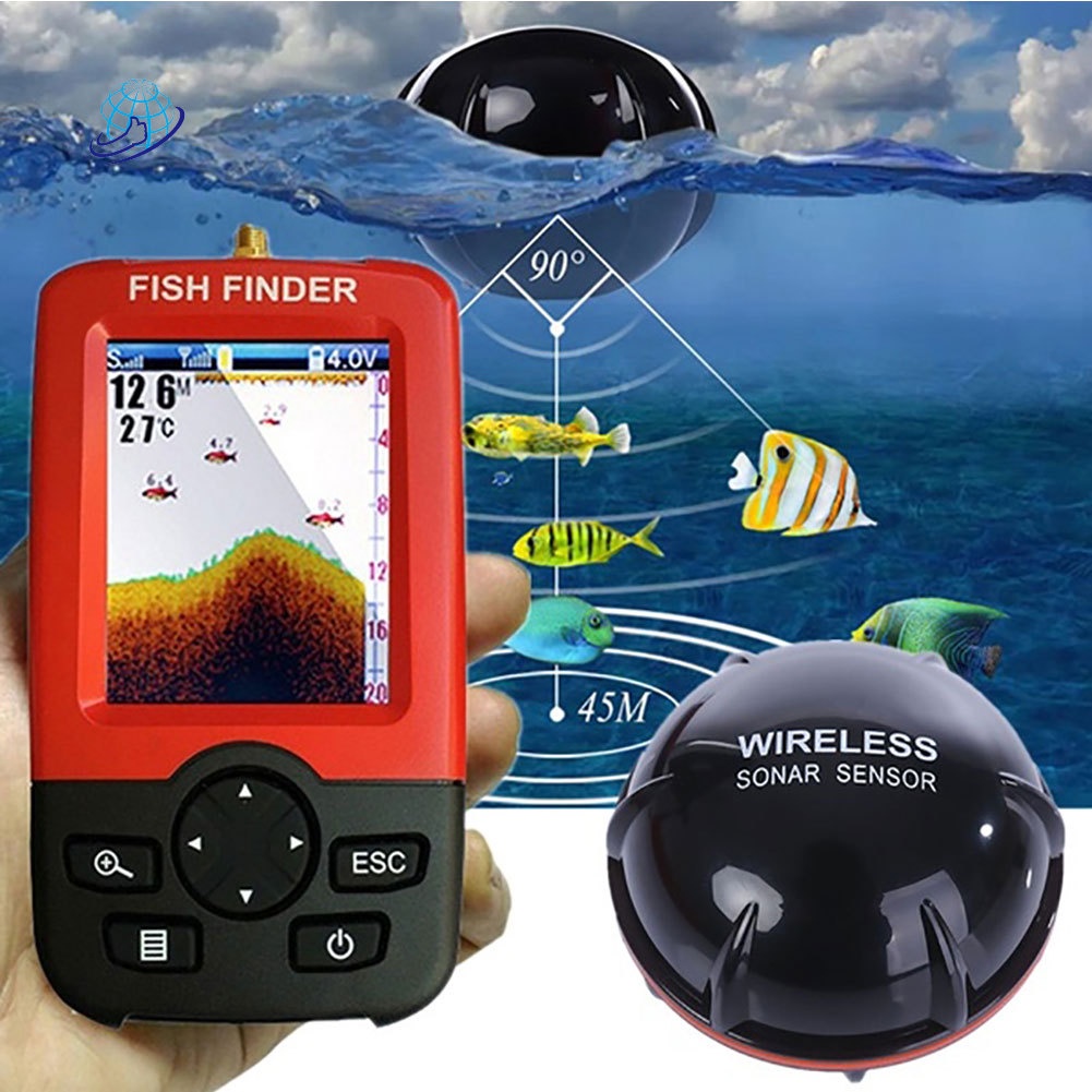IN STOCK] Lake Sea Fishing Smart Portable Fish Finder Depth Alarm