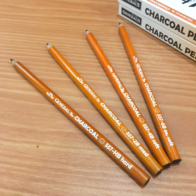 General's 557 Series Charcoal Pencil HB Charcoal Pencil Generals Hb