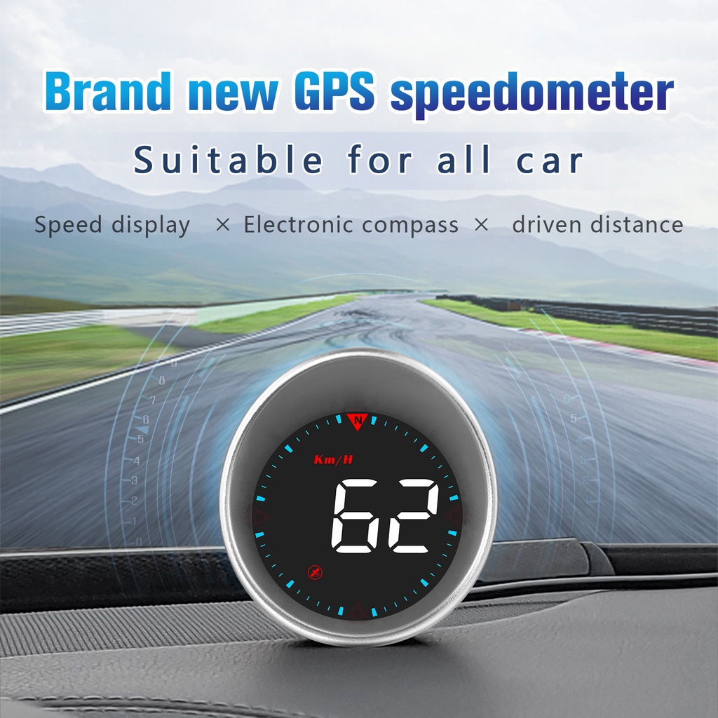 HUD Head UP Gauge GPS Speedometer Digital Display Car Speed Warning  Universal US