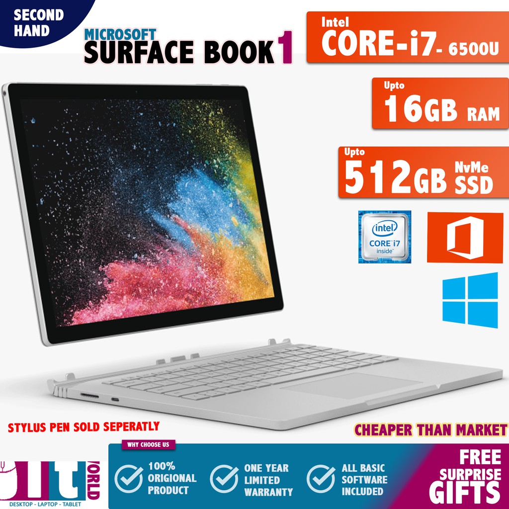 Microsoft surface book on sale i7 16gb 512gb