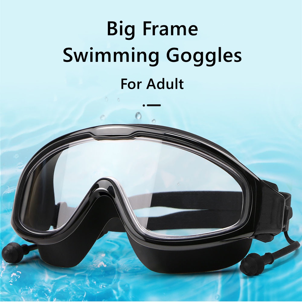 Swimming goggles for large cheap nose bridge