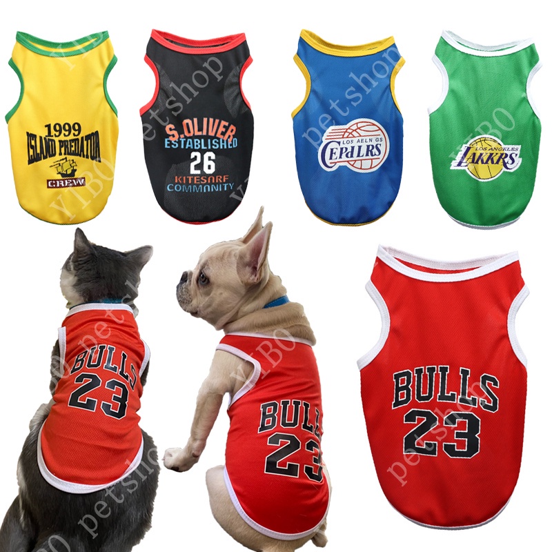 Dog shop basketball jersey