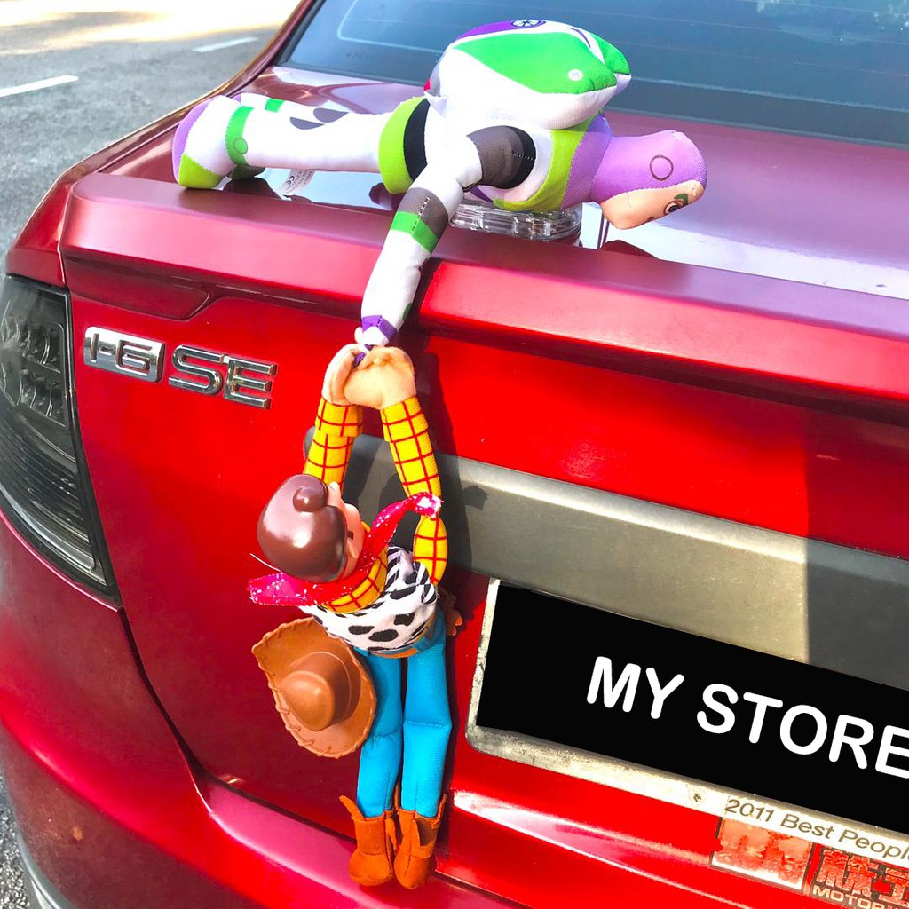 Woody on cheap car bumper