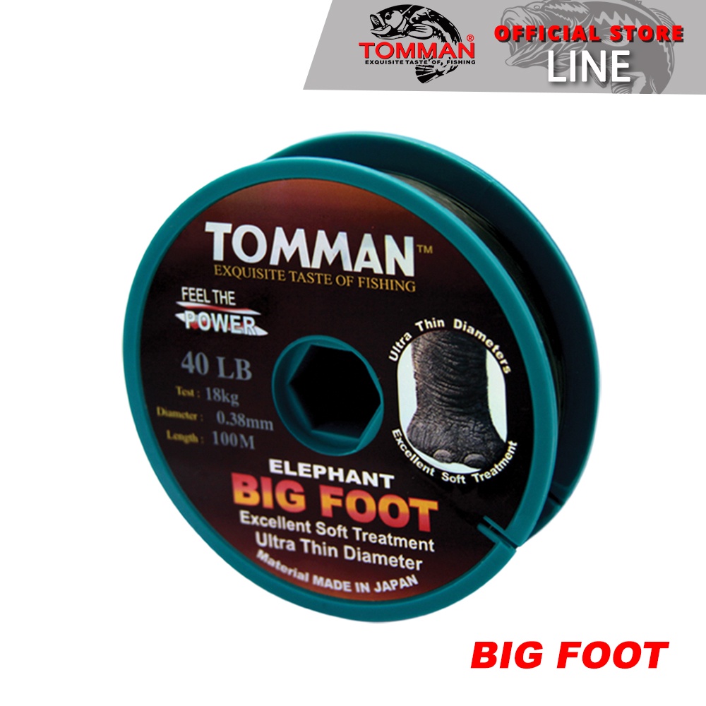 Tomman Big Foot Monofilament Mono Fishing Line (100m/6LB-60LB