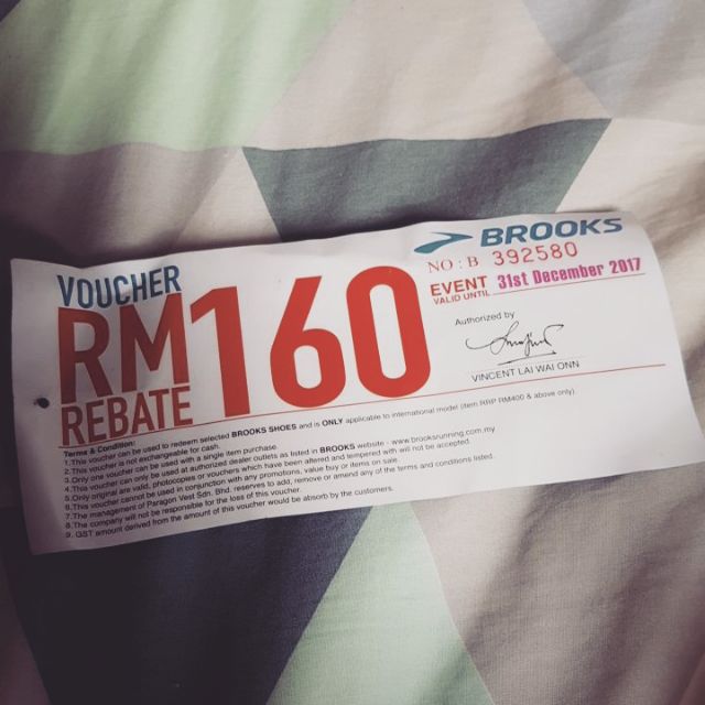 Brooks voucher sales