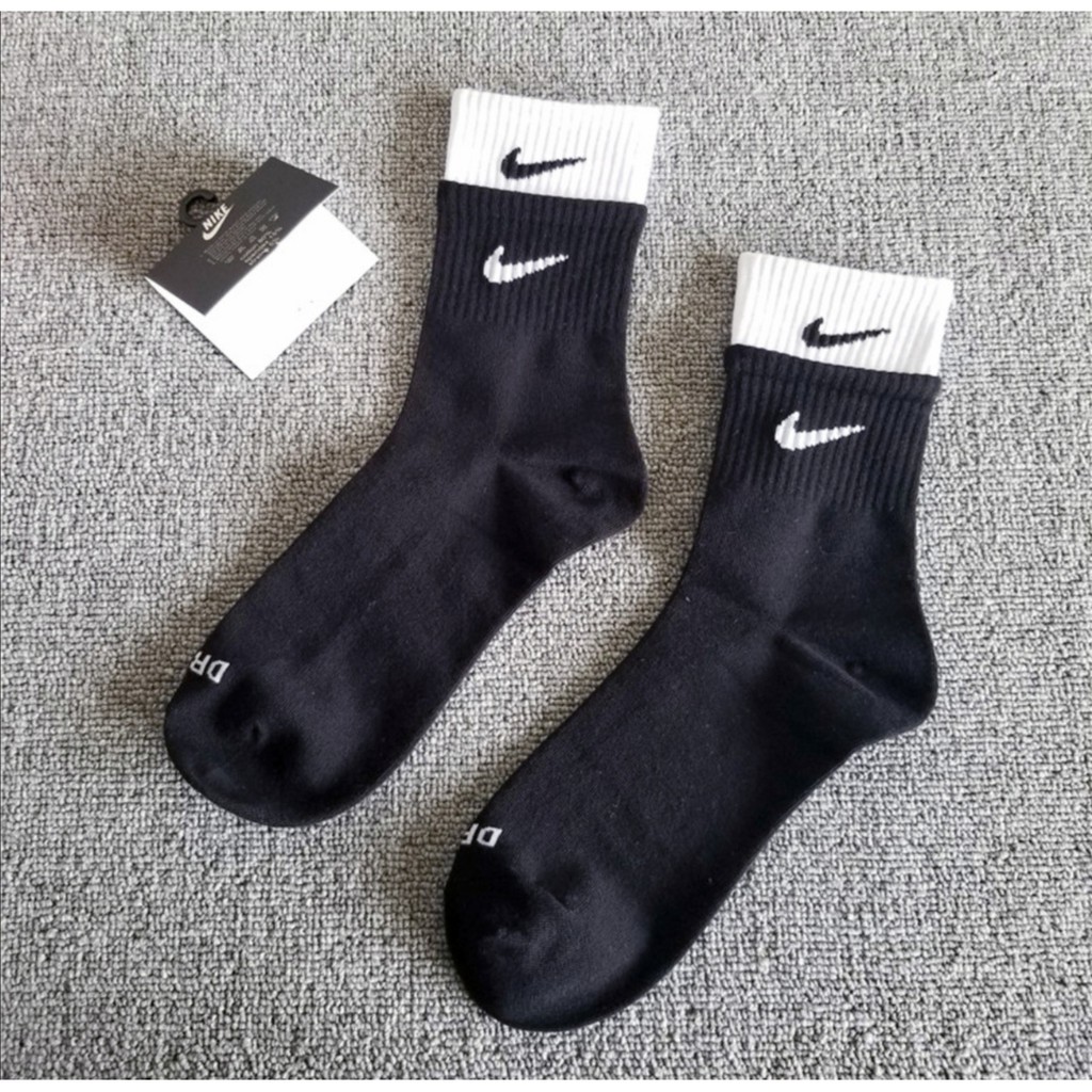 Long black nike socks womens online