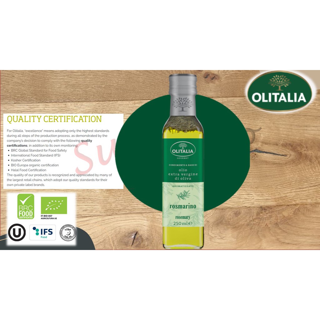 OLITALIA Extra Virgin Olive Rosemary Dressing Oil 250ml Product