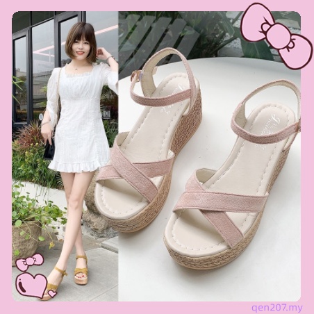 Sandal hot sale wedges lazada