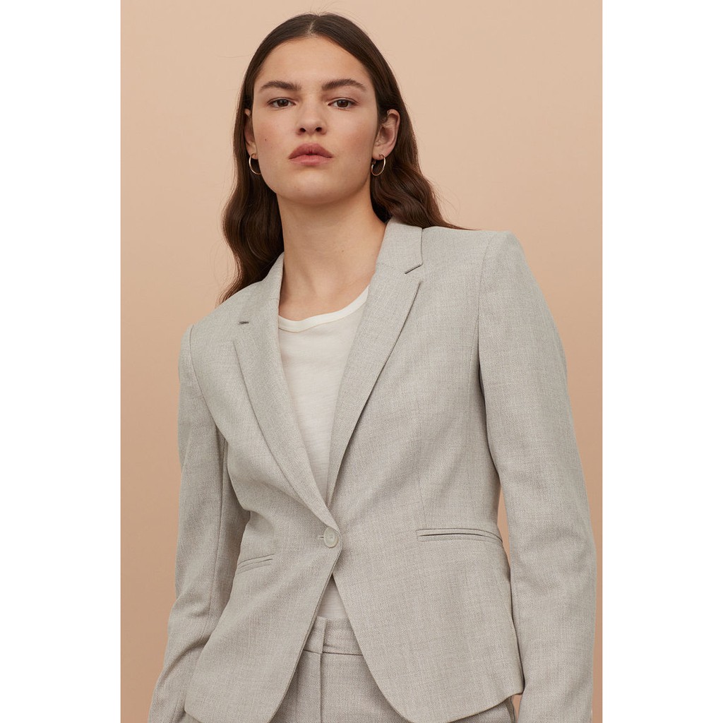 blazer light beige melange