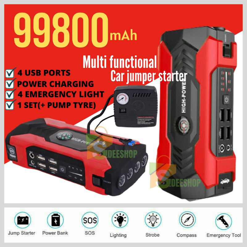 Powerbank auto starter 800A 99800mAh hind