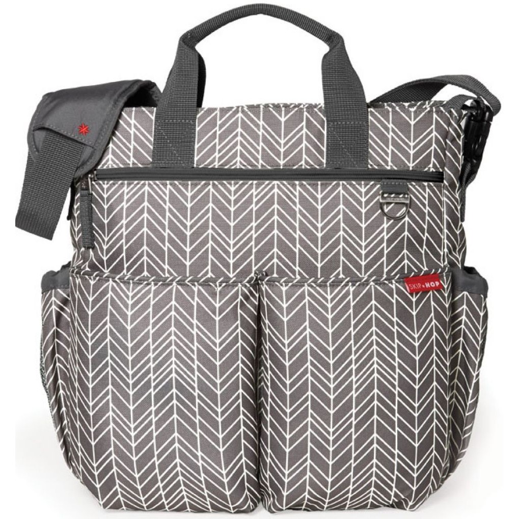 Skip Hop Duo Signature Diaper Bag Grey Feather Shopee Malaysia