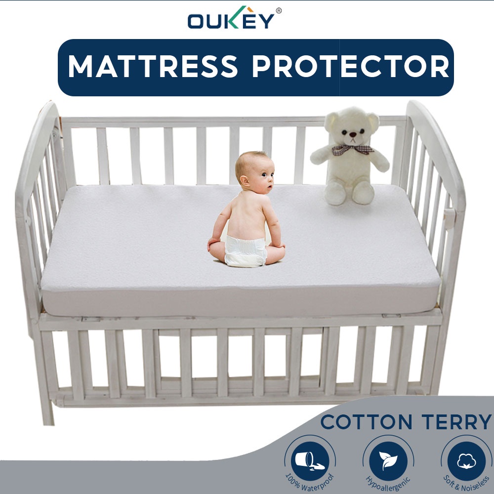 Baby crib mattress outlet cover waterproof