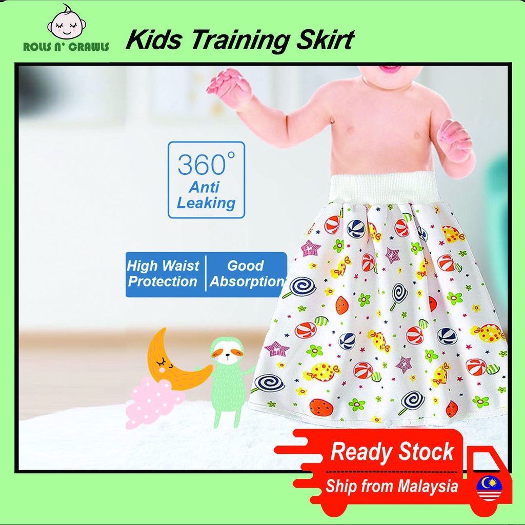 Series 1] Baby Kids Waterproof Training Pants and Skirt Potty Pants Baby  Diaper Skirt Reusable Urine Pants