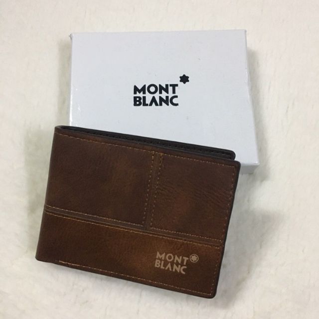 Wallet mont blanc Light brown Shopee Malaysia