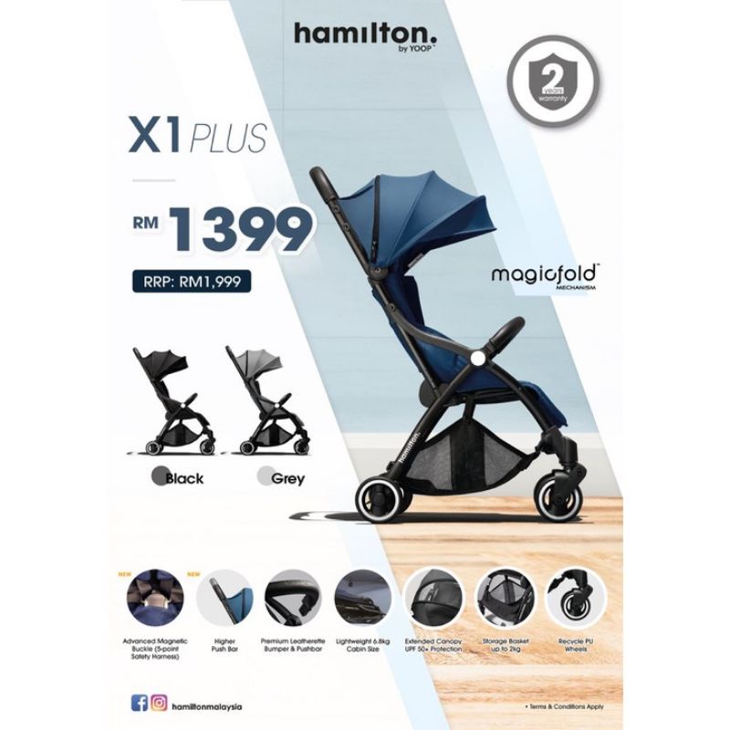 Hamilton stroller magic outlet fold