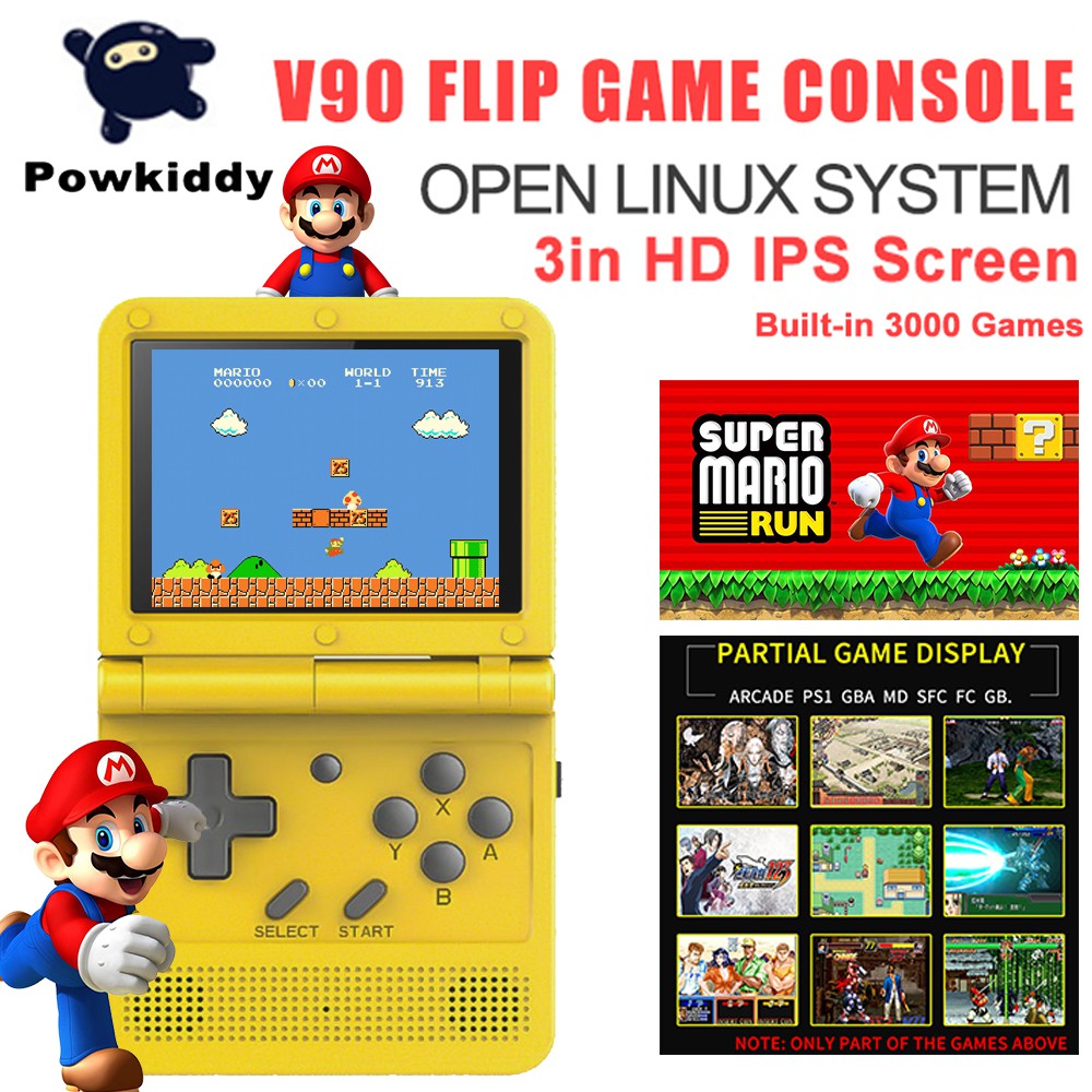 V90 flip game clearance console