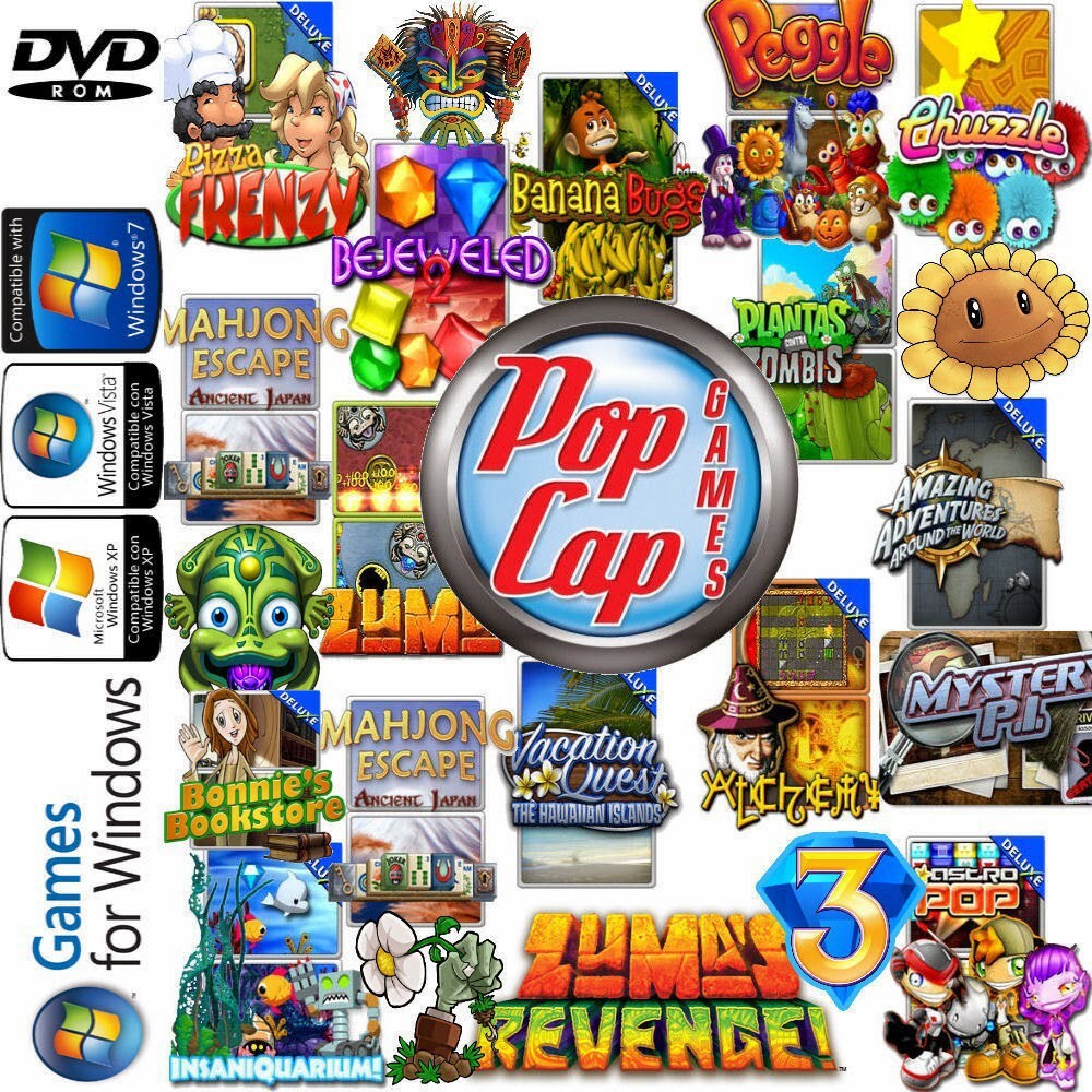 PopCap Games Full Set Murah (Digital) (Google Drive) (Plant vs Zombie,  Insaniquarium, Zuma) | Shopee Malaysia