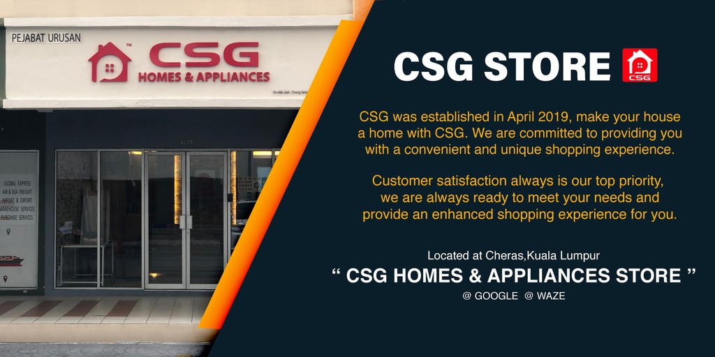 CSG HOMES & APPLIANCES STORE, Online Shop | Shopee Malaysia